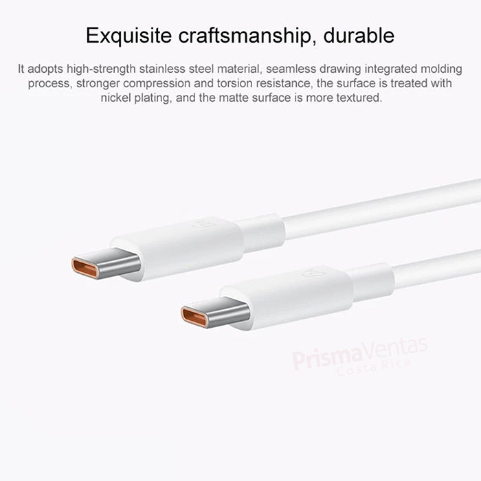 Cable 6A original Tipo C a Tipo C Max 100W