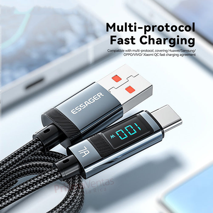 Cable Essager largo 2 m para Honor y Huawei