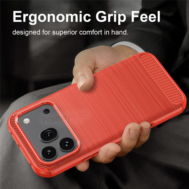 Case CarbonX Rojo Honor 600 / 600 Pro